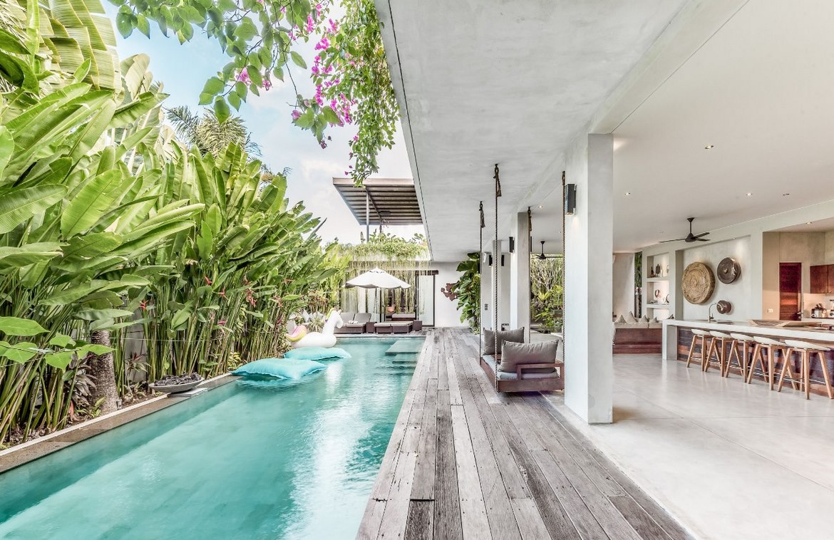 Chic 4-bedroom avant-garde villa in Umalas for lease. Villas in Bali for Sale: Villa in Kerobokan, Bali for 143,4 Million JPY. Leasehold. Main Photo