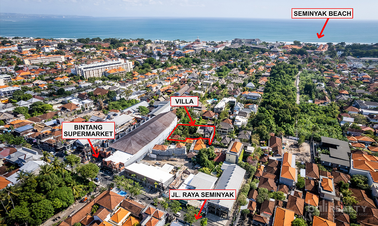 Incredible Value Freehold Four Bedroom Villa, Beachside Seminyak Situated on 620sqm, Quality Construction. Villas in Bali for Sale: Villa in Seminyak, Bali for 581 Thousands USD. Freehold. Main Photo