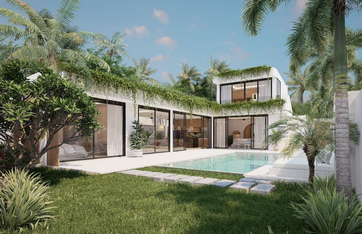 Serene mediterranean 4-bedroom villa with rice field views in Kaba-kaba. Villas in Bali for Sale: Villa in Tabanan, Bali for 8 Billion IDR. Leasehold. Main Photo