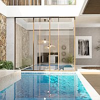 Elegant Long-Lease Two-Bedroom Villa with Rooftop Lounge, Minutes from Bingin Beach. Villas in Bali for Sale: Villa in Bingin, Bali for 389 Thousands USD. Leasehold. Preview of main photo