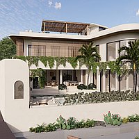 Charming Mediterranean-Style Four Bedroom Villa with Rooftop Bar and Plunge Pool, Canggu. Villas in Bali for Sale: Villa in Canggu, Bali for 630 Thousands USD. Leasehold. Preview of main photo