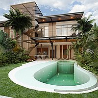 Modern Architectural 2 Bedroom Villa, Stunning Design. Villas in Bali for Sale: Villa in Canggu, Bali for 14,8 Million TWD. Leasehold. Preview of main photo