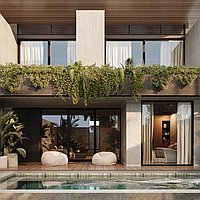 Choice of Two Stunningly Designed Three-Bedroom Freehold Villa in Central Berawa Locale. Villas in Bali for Sale: Villa in Canggu, Bali for 5,5 Million HKD. Freehold. Preview of main photo