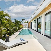 Indulge in luxury two-bedroom villa in Tumbak Bayuh. Villas in Bali for Sale: Villa in Canggu, Bali for 240 Thousands EUR. Leasehold. Preview of main photo