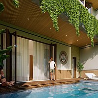 Tranquil living with stunning rice field views in Pererenan. Villas in Bali for Sale: Villa in Canggu, Bali for 263 Thousands USD. Leasehold. Preview of main photo