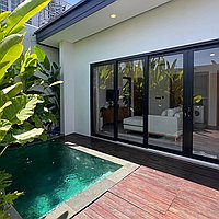 Prime Location, Smart Investment: Brand New Two-Bedroom Villa in Tumbak Bayuh’s Thriving Locale, Promising Excellent ROI. Villas in Bali for Sale: Villa in Canggu, Bali for 15,9 Million INR. Leasehold. Preview of main photo