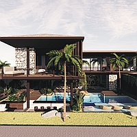 Modern Tropical Four Bedroom Villa with High ROI Potential in Up-and-Coming Semer Area. Villas in Bali for Sale: Villa in Kerobokan, Bali for 22,7 Million THB. Leasehold. Preview of main photo