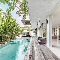 Chic 4-bedroom avant-garde villa in Umalas for lease. Villas in Bali for Sale: Villa in Kerobokan, Bali for 143,4 Million JPY. Leasehold. Preview of main photo
