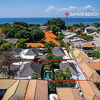 Sanur 3 Bed Single Level Pool Villa with Gated Beach Access. Villas in Bali for Sale: Villa in Sanur, Bali for 3,3 Million HKD. Leasehold. Preview of main photo
